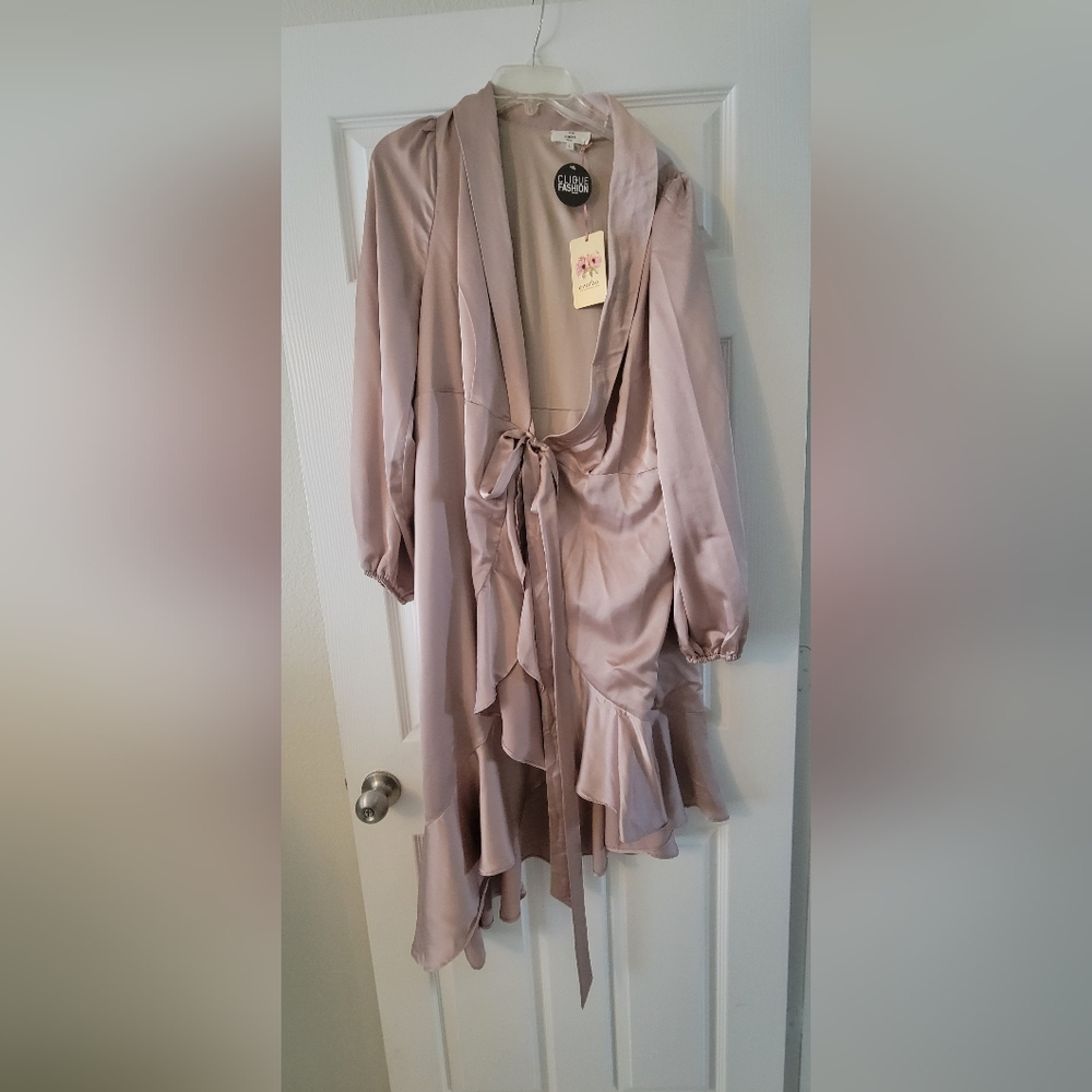 Champagne Wrap Dress